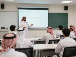 برنامج تدريب داخلي في البنك المركزي السعودي مع المدربين والمتدربين