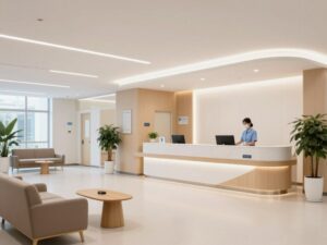 قسم الاستقبال الحديث داخل مستشفى الملك خالد التخصصي للعيون