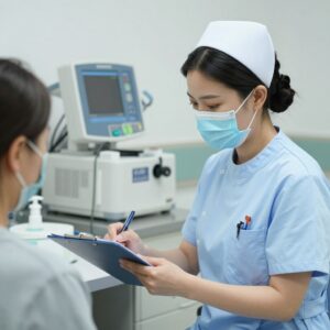 ممرضة مسجلة تعمل في قسم العناية