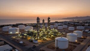 منشآت شركة بترو رابغ الصناعية على البحر الأحمر