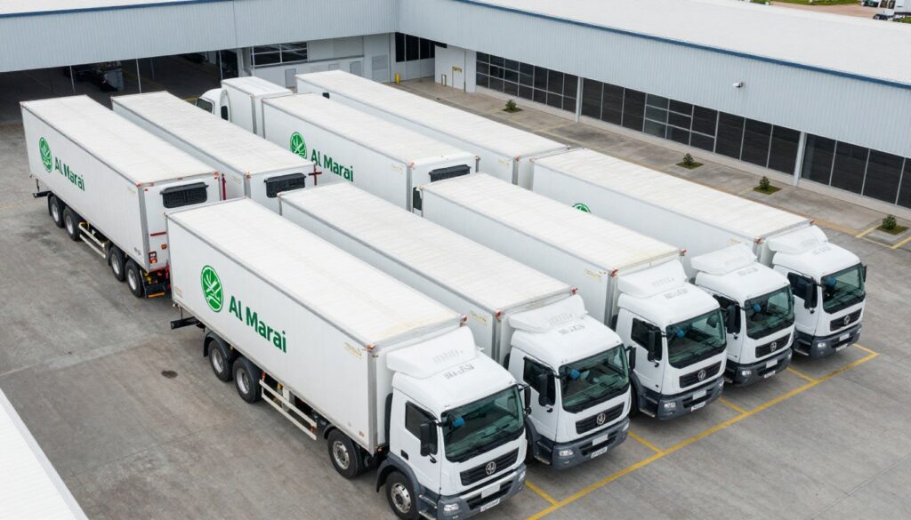 أسطول توزيع شركة المراعي