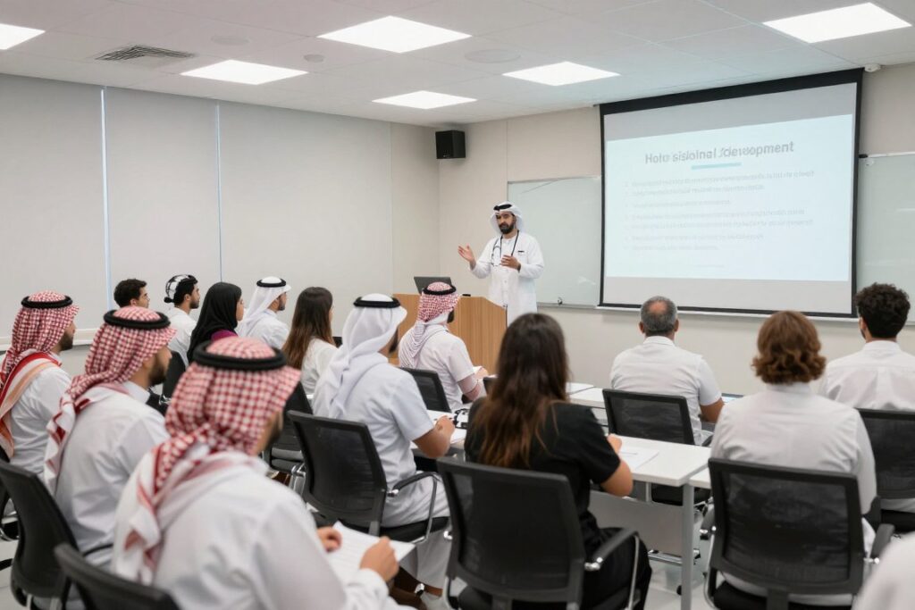 التطوير المهني والتدريب المستمر في المجال الصحي