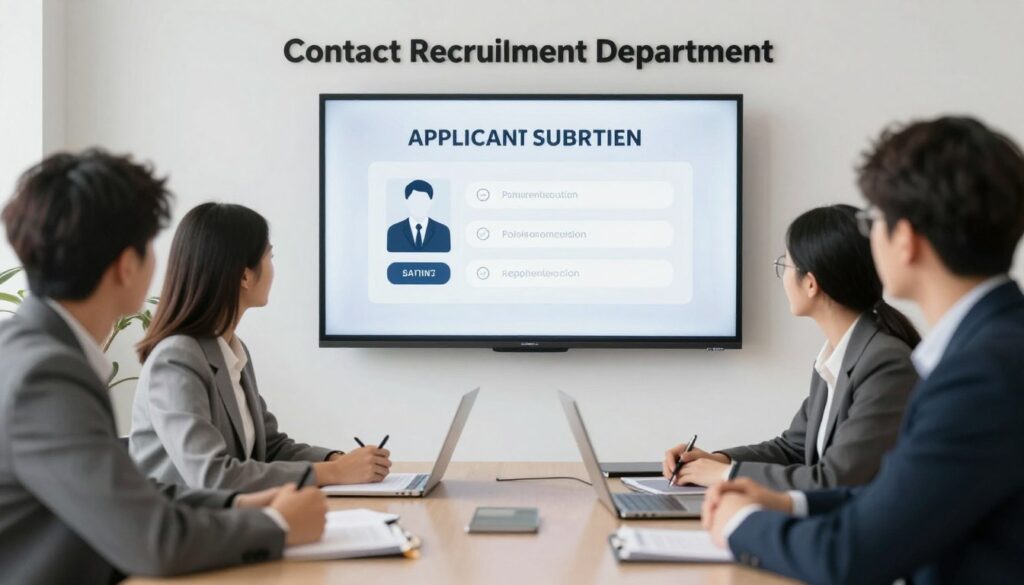 تواصل مع قسم التوظيف