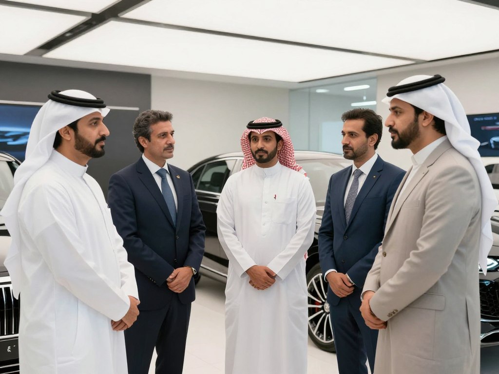 جميل السيارات فريق عمل محترف