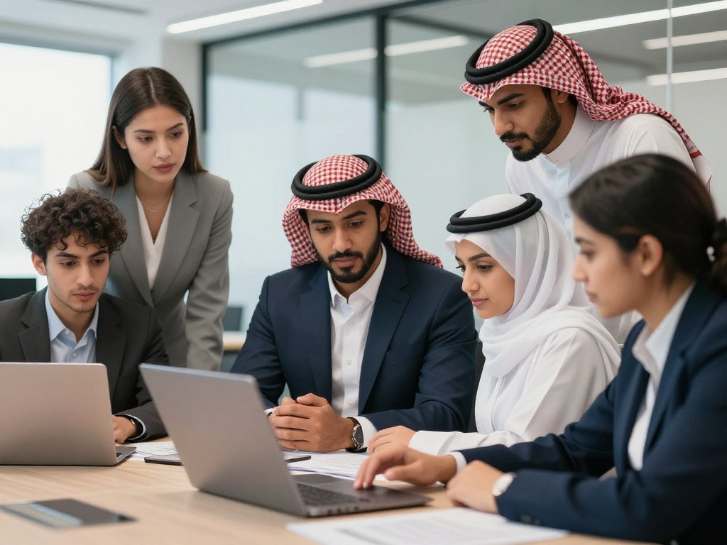 مجموعة متنوعة من الخريجين في برنامج التطوير