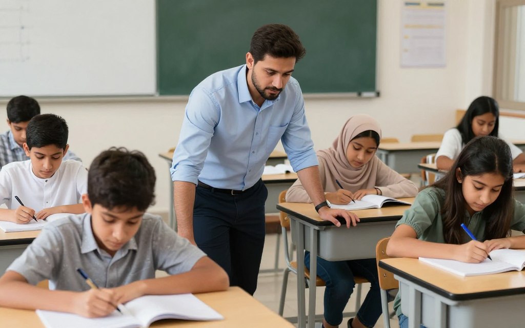 مساعد معلم دعم الطلاب في الفصل الدراسي