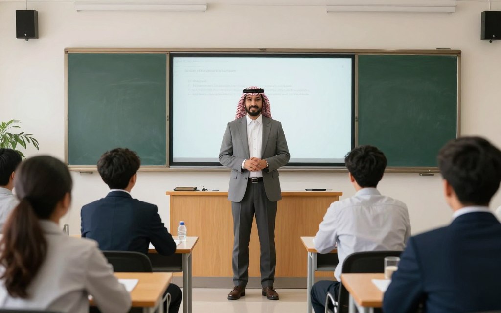 معلم محترف بدأ كمساعد معلم